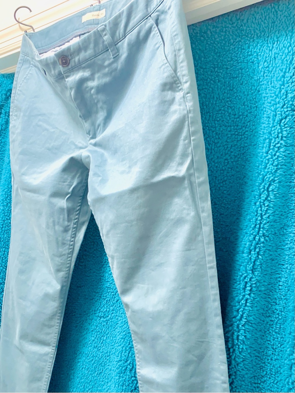Hawker Rye Light Blue Chinos - Picture 3 of 5
